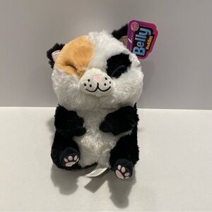 Calico Plush Cat - White, Black & Orange
